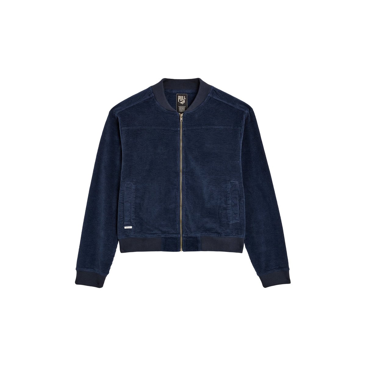 VESTE VELOURS NAVY marine, PULLIN