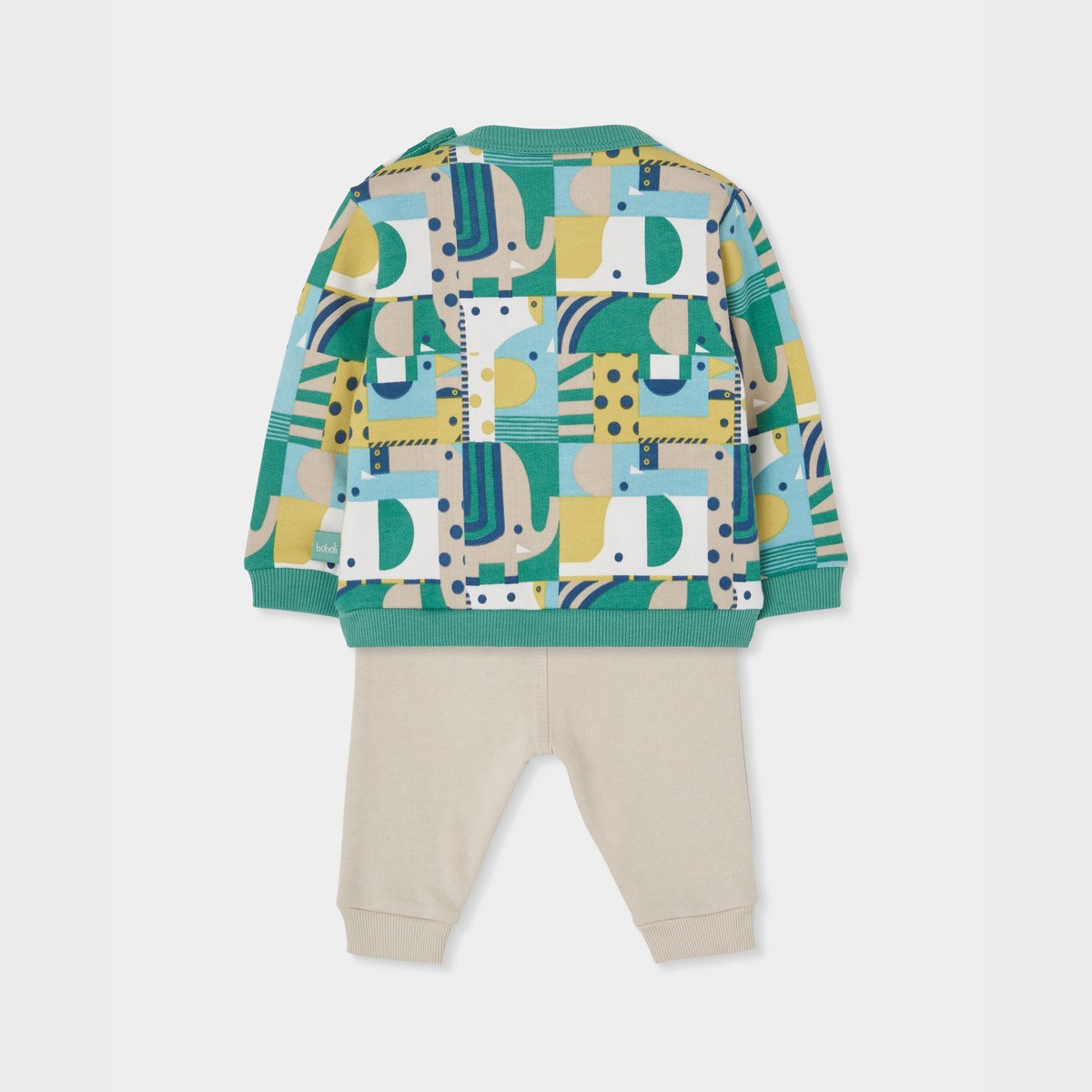 Ensemble bébé garçon maille imprimé géométrique multicolore, BOBOLI