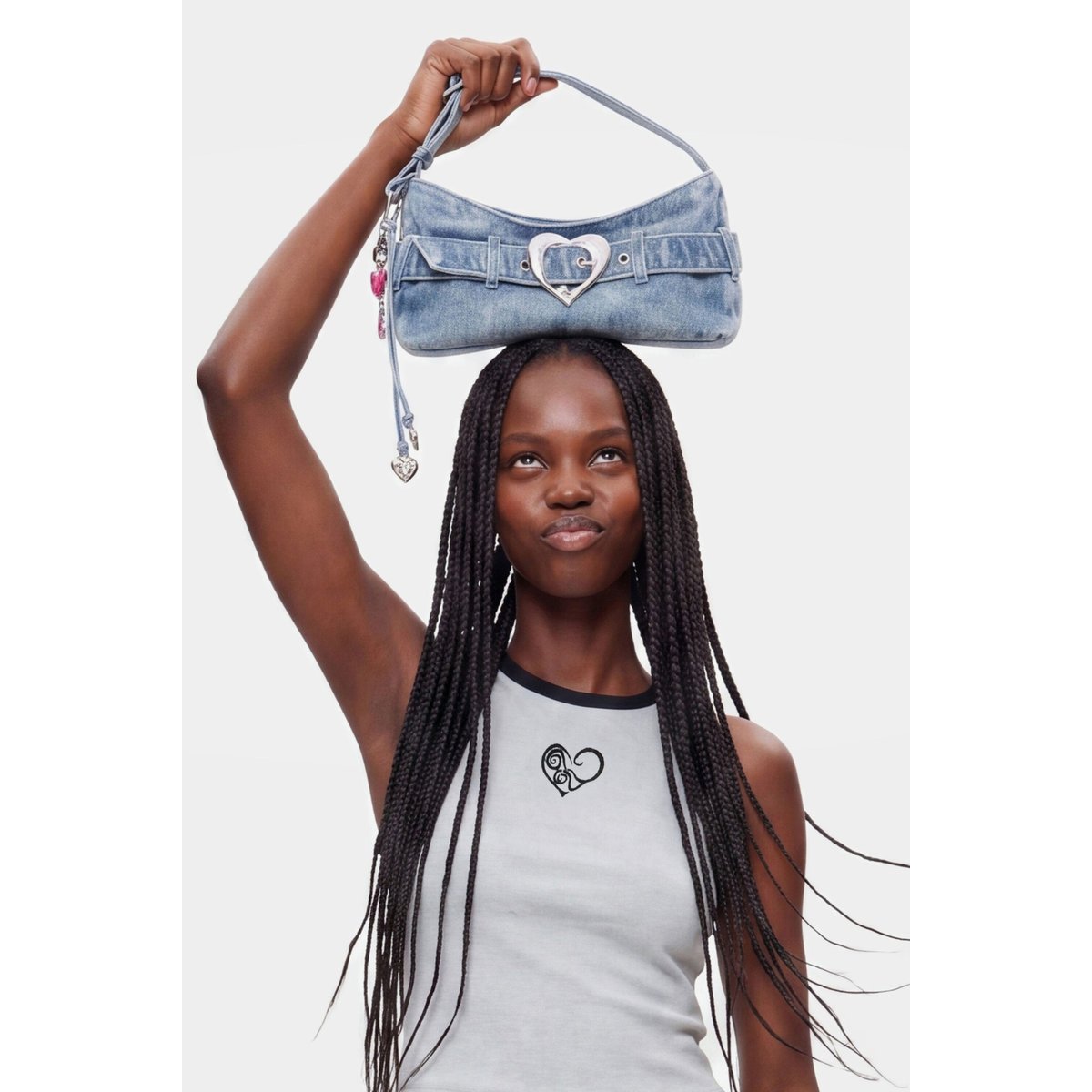 PETIT SAC EN DENIM noir, DESIGUAL