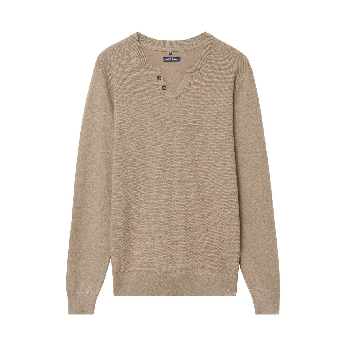 Pull manches longues vert kaki, BONOBO