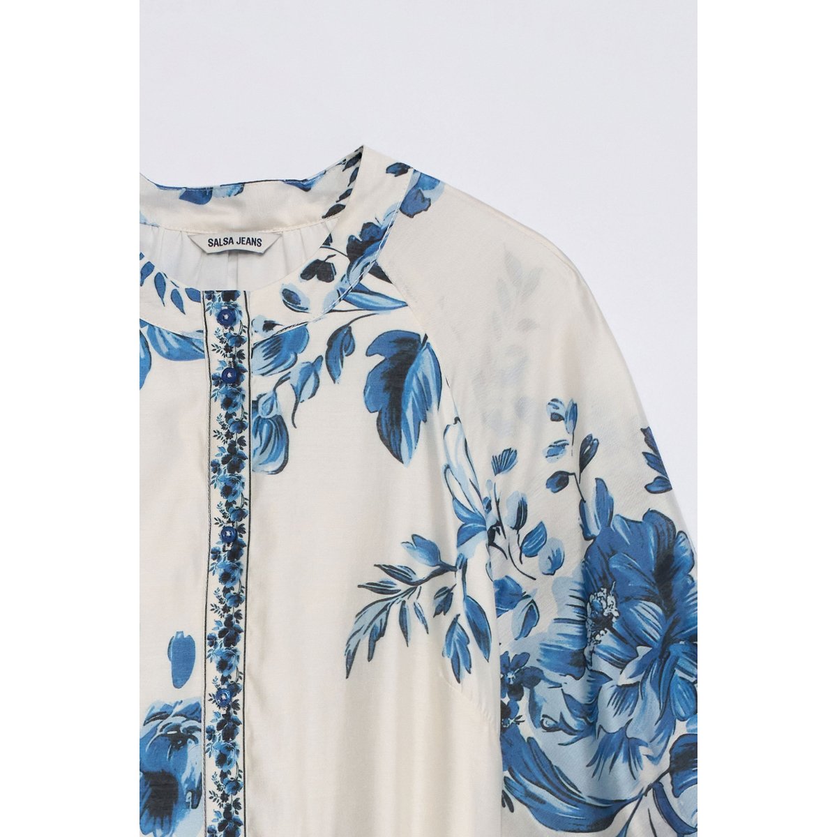 ROBE CHEMISE À MOTIF FLORAL beige, SALSA JEANS