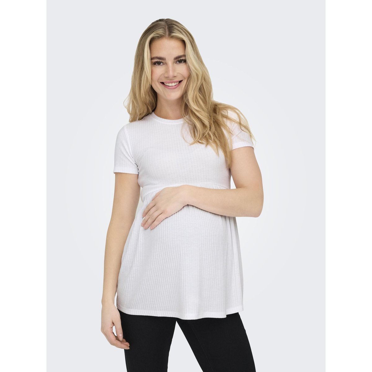 Top Peplum white, ONLY