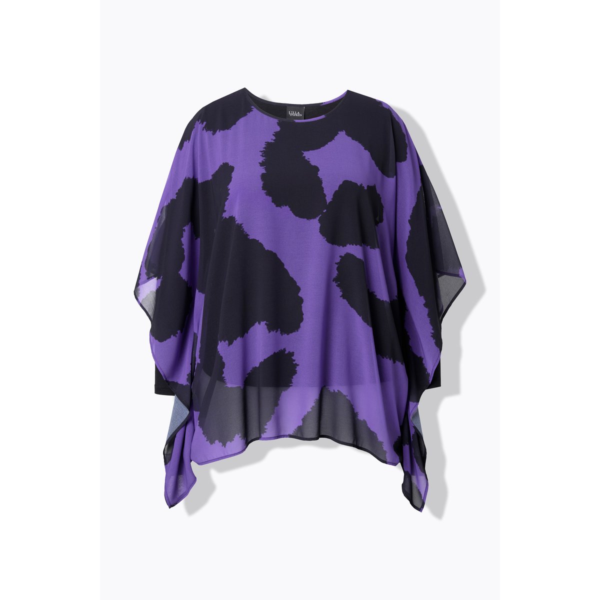 Tunique double épaisseur, motif léopard violet, ULLA POPKEN
