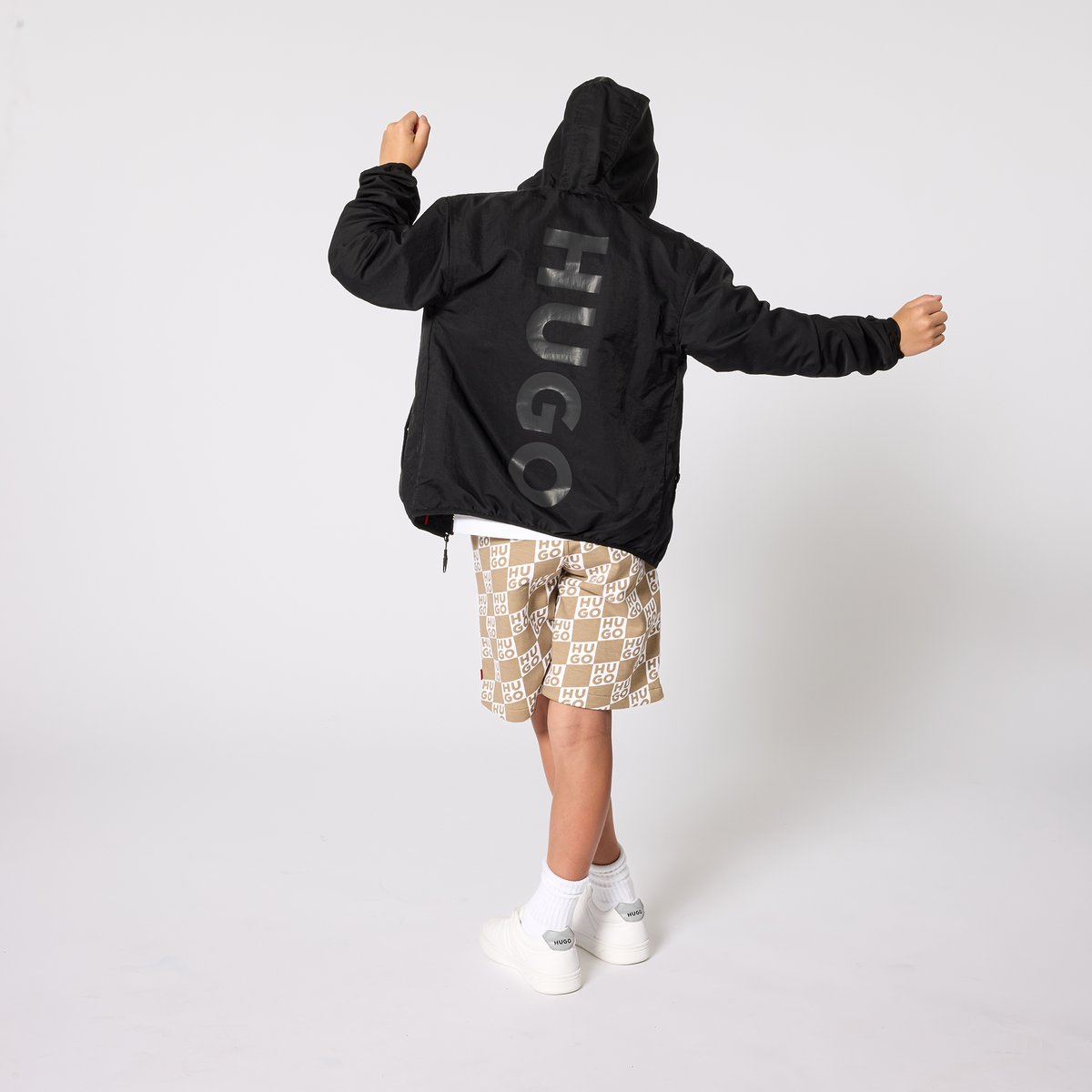 Tee-shirt manches courtes blanc, HUGO KIDSWEAR
