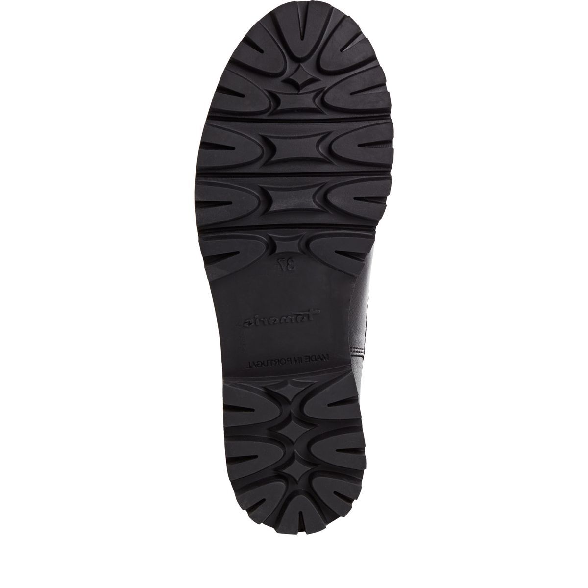 Bottine Chelsea en cuir noir cuir, TAMARIS