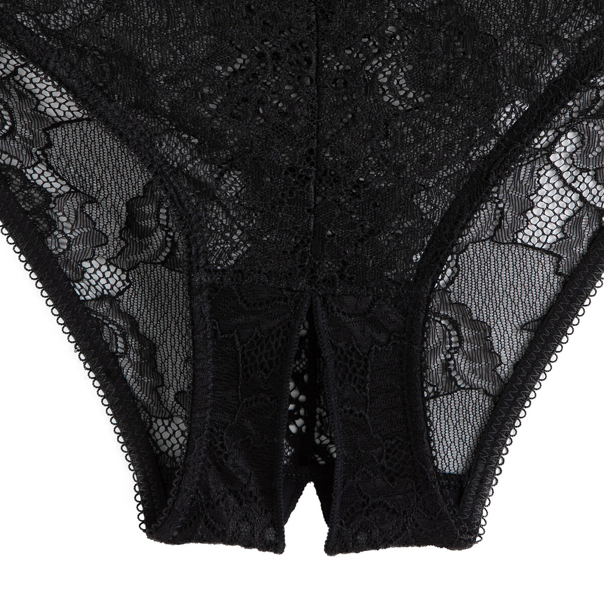 Body fendu en dentelle noir, SUITE PRIVEE
