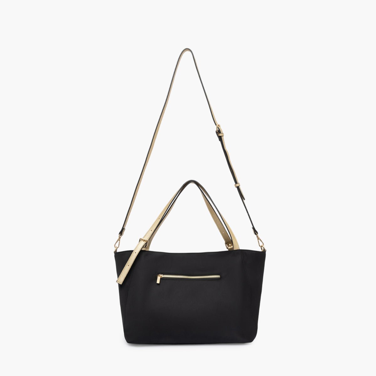 Grand sac shopper L en nylon  Teralia noir,doré, LOLLIPOPS