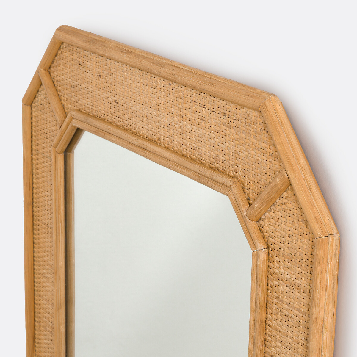 Espejo de ratán y caña, 85x62 cm, Somea natural, LA REDOUTE INTERIEURS