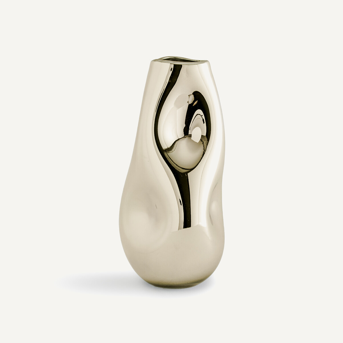 Cozi 43cm High Hand-Blown Metallic Glass Vase gold-coloured, AM.PM