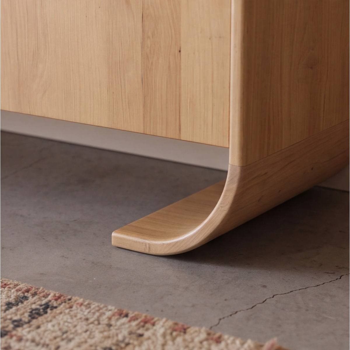 Buffet 4 portes en bois de manguier CHAD bois clair, MADE IN MEUBLES