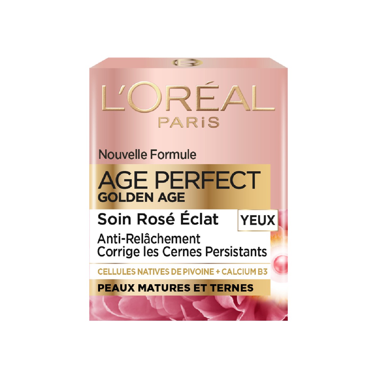 Soin Yeux Rosé Éclat Age Perfect 15ml couleur unique, L'OREAL PARIS