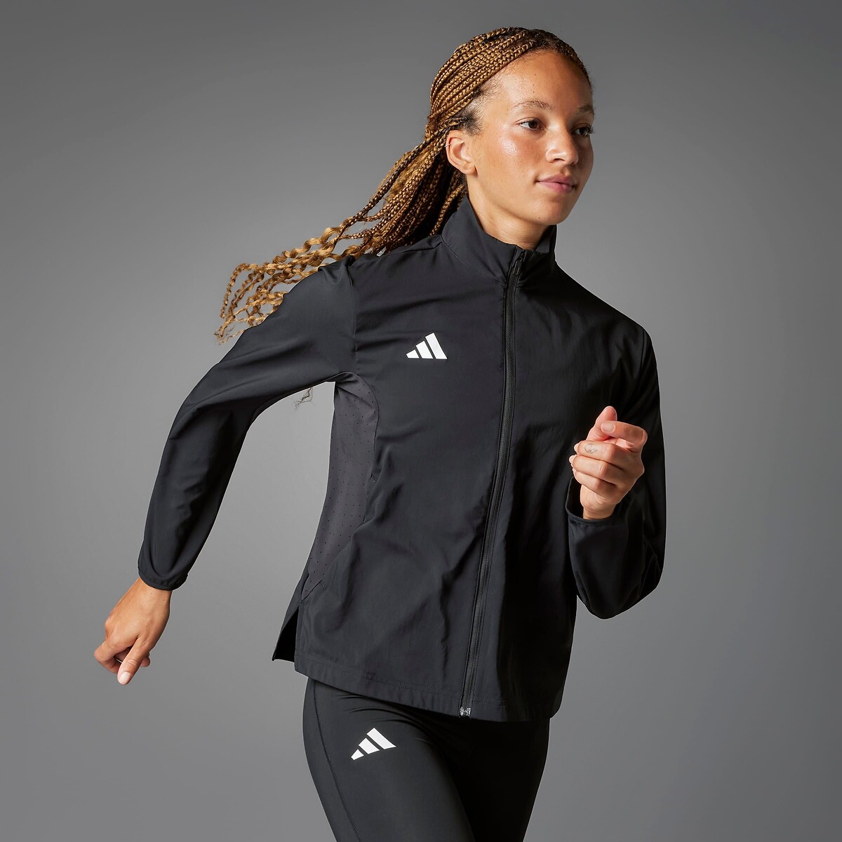 Veste de running Adizero noir, adidas Performance