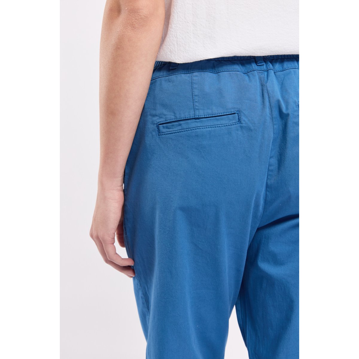 Pantalon taille élastiquée Élise dark blue, TERRE & MER