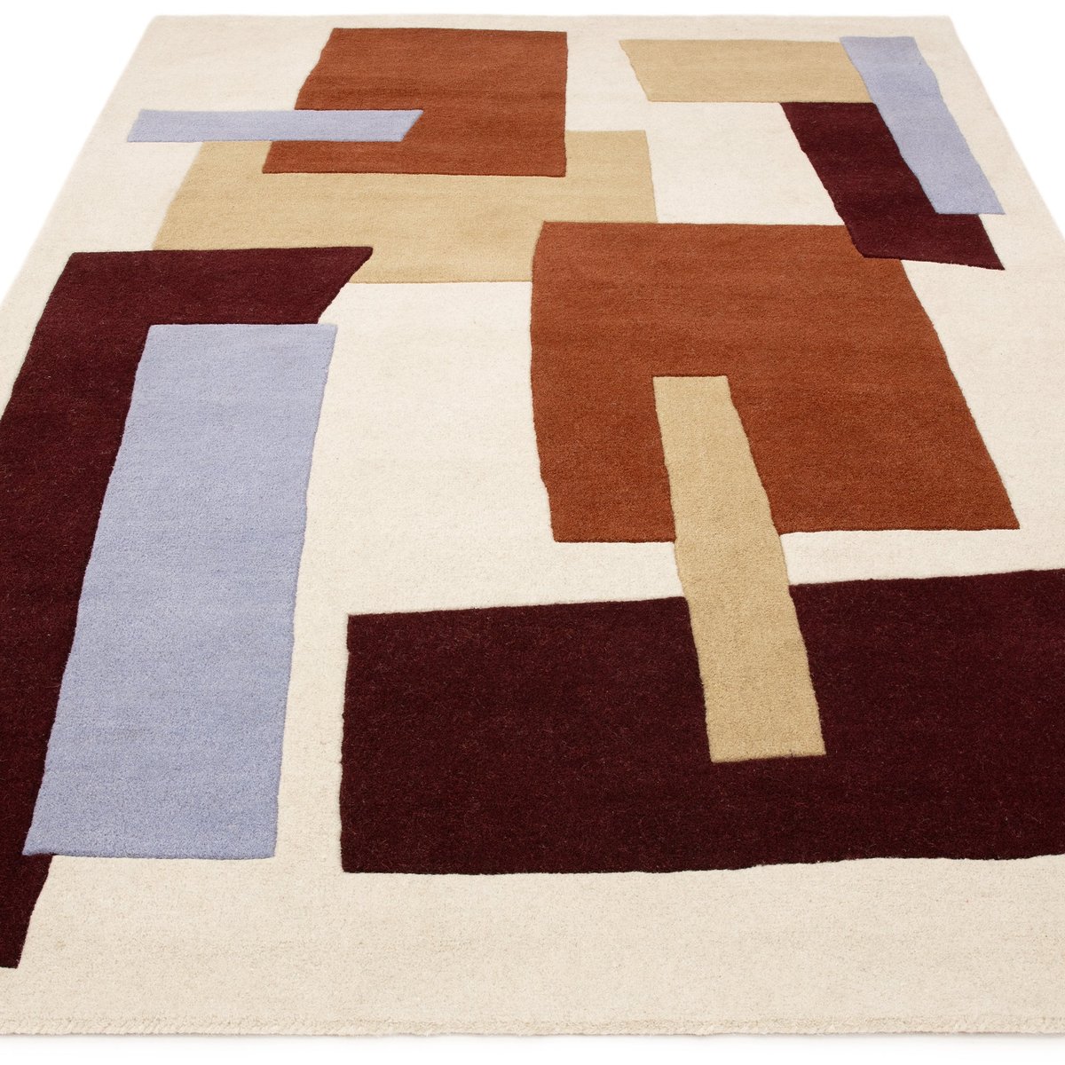 Tapis de salon et chambre pure laine VANESSA multicolore, NOVATREND