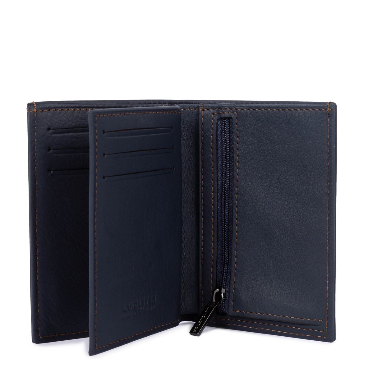 Portefeuille SOFT VINTAGE HOMME bleu foncé - camel, LANCASTER