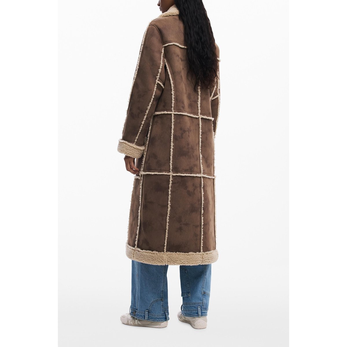 Manteau effet peau marron, DESIGUAL