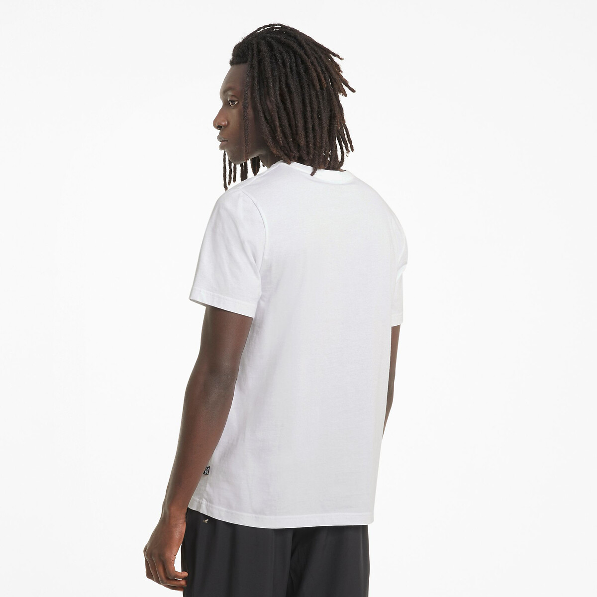 T-shirt manches courtes gros logo essentiel blanc, PUMA