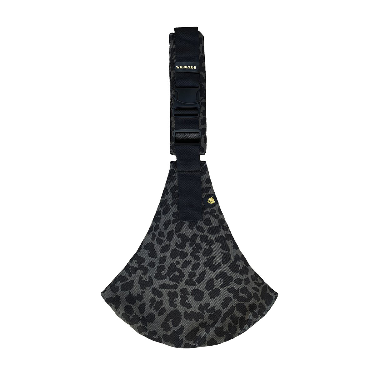 Porte-bébé de hanche imprimé gris léopard, WILDRIDE