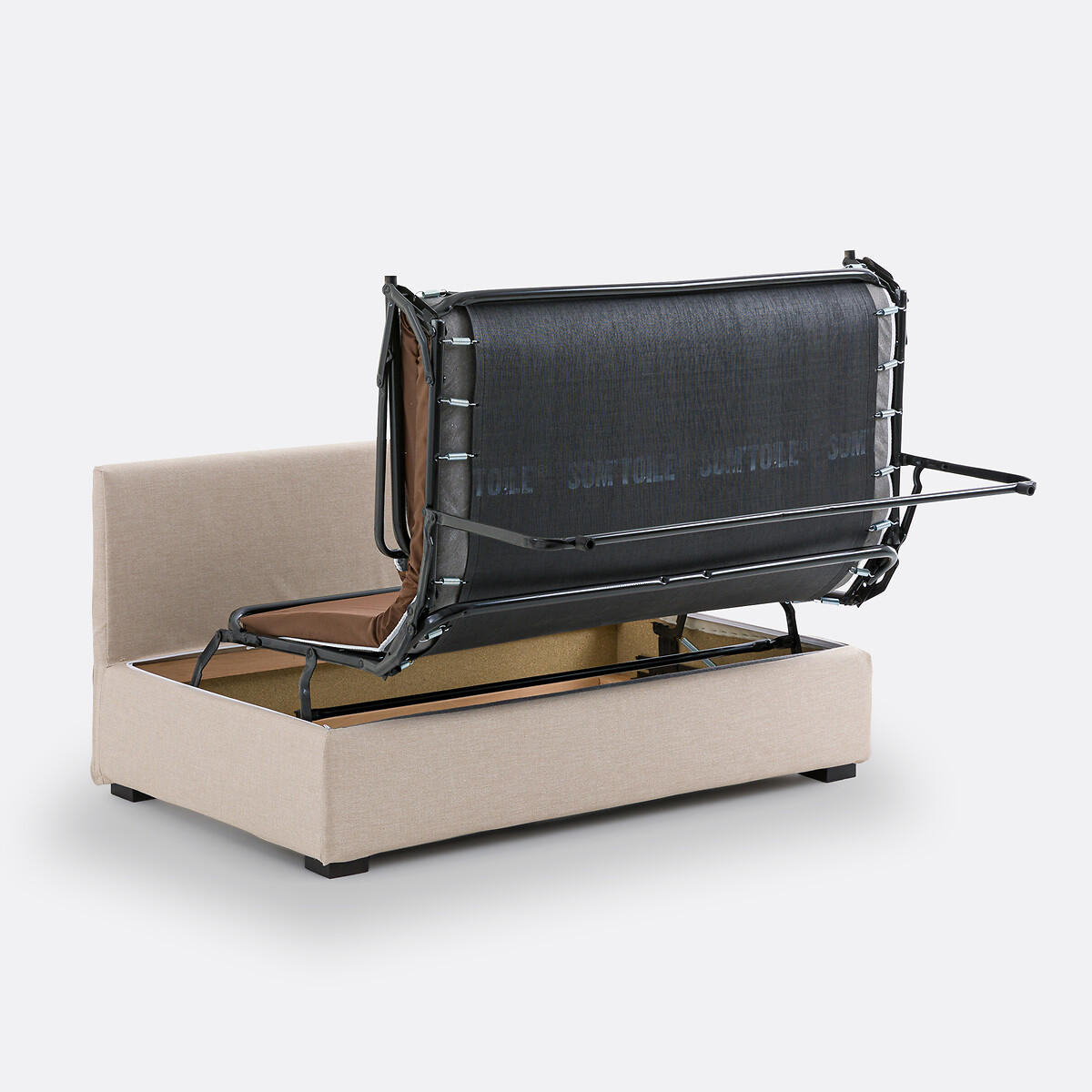 Banquette convertible Robin, chiné naturel, SO'HOME