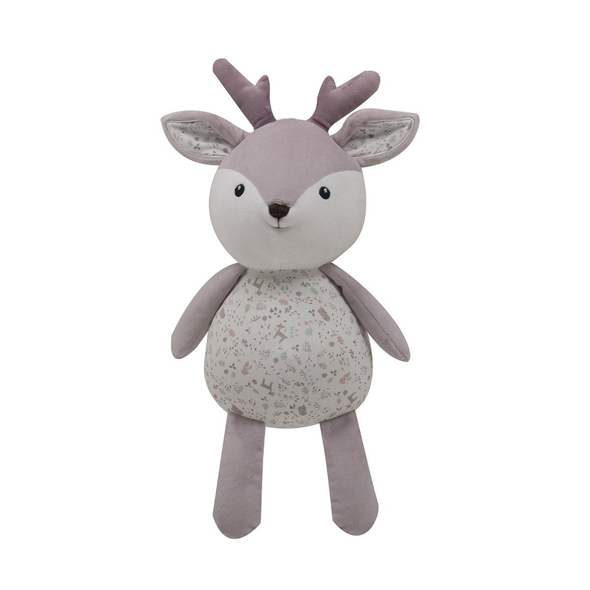 Peluche faon de 30 cm esprit enchanté lilas, HOME MAISON