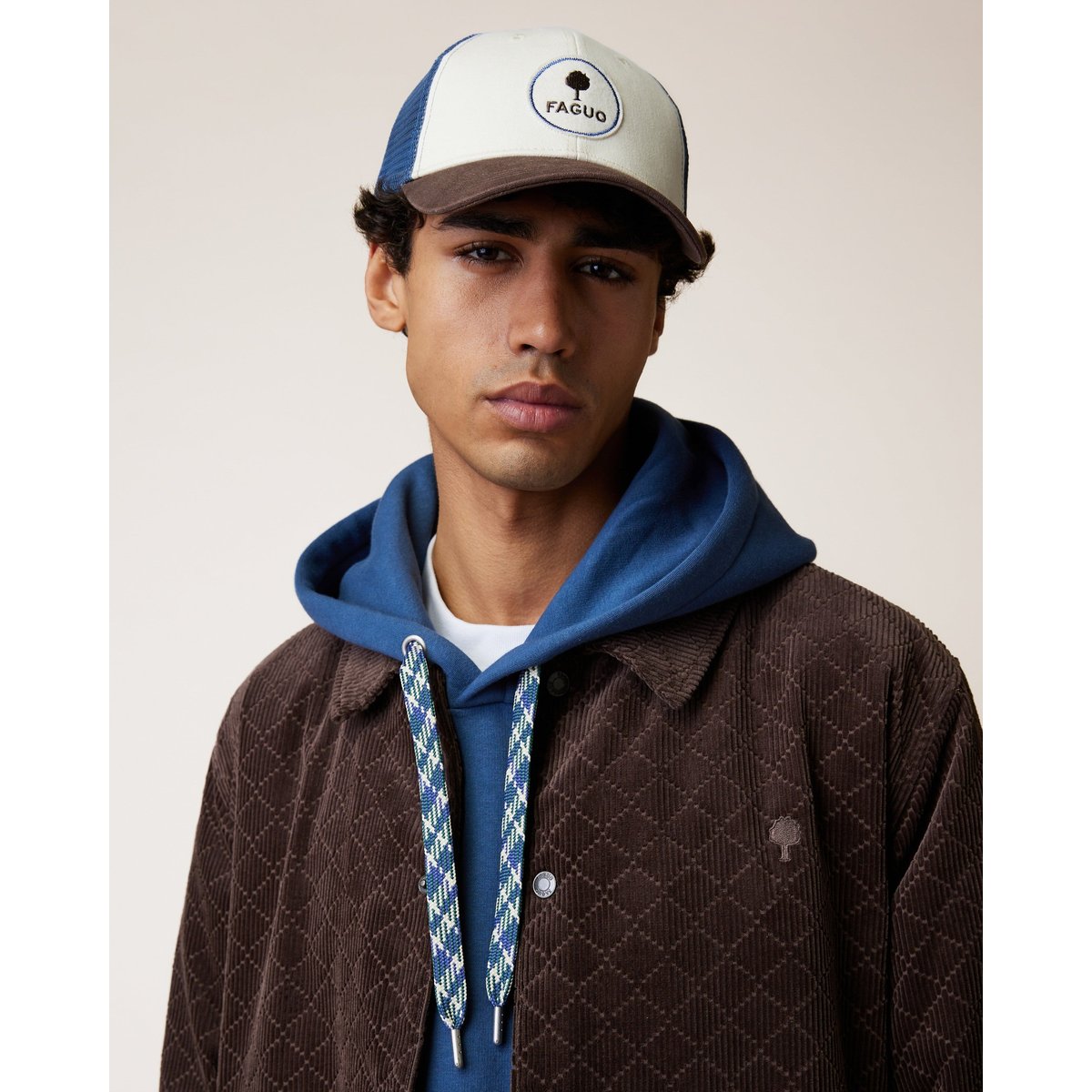 Veste en velours chocolat, FAGUO