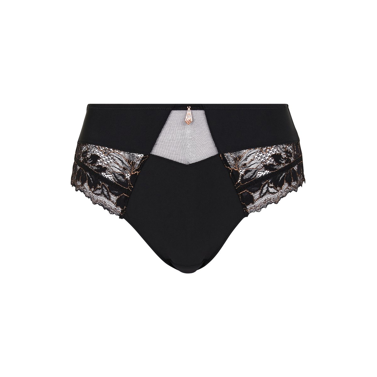 Culotte MÉLODIE noir & lurex cuivré, SANS COMPLEXE