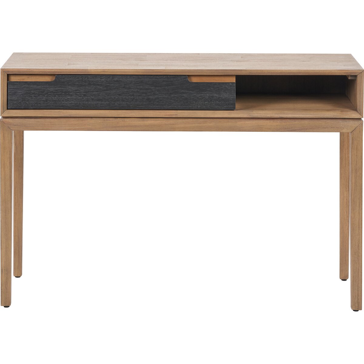 Giano Acacia Wood Console Table black/natural, ÉDITÉ