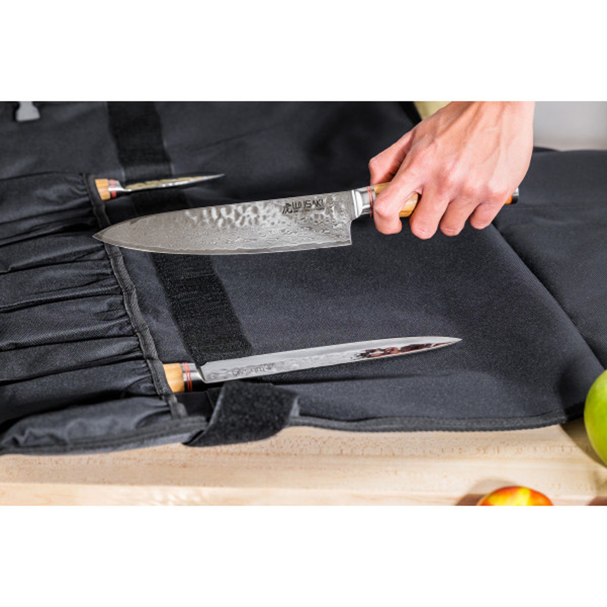 Trousse de chef 5 couteaux de cuisine Damas VG10 v002237, WUSAKI