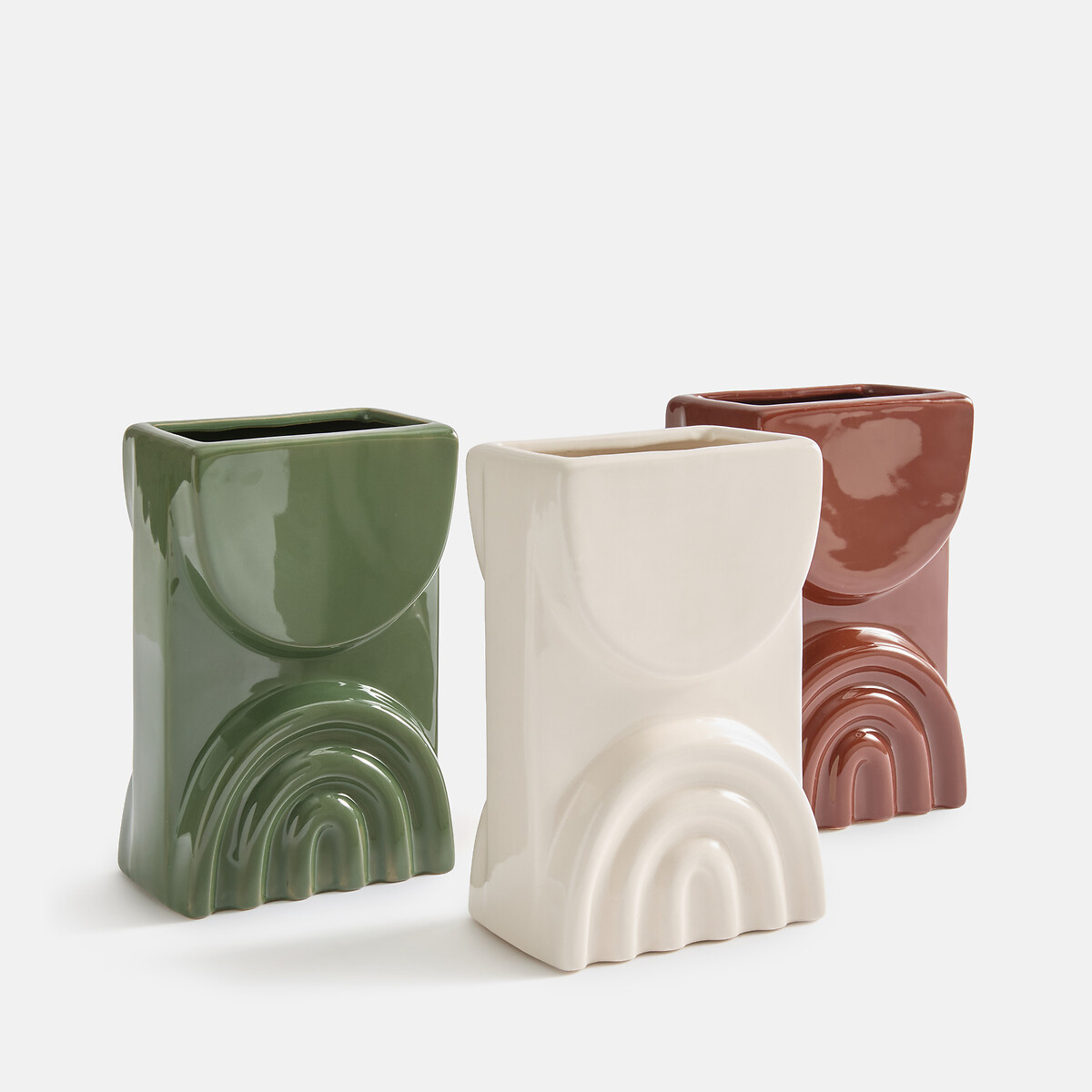 Vase en céramique, hauteur 20 cm, TOPIA brun, LA REDOUTE INTERIEURS