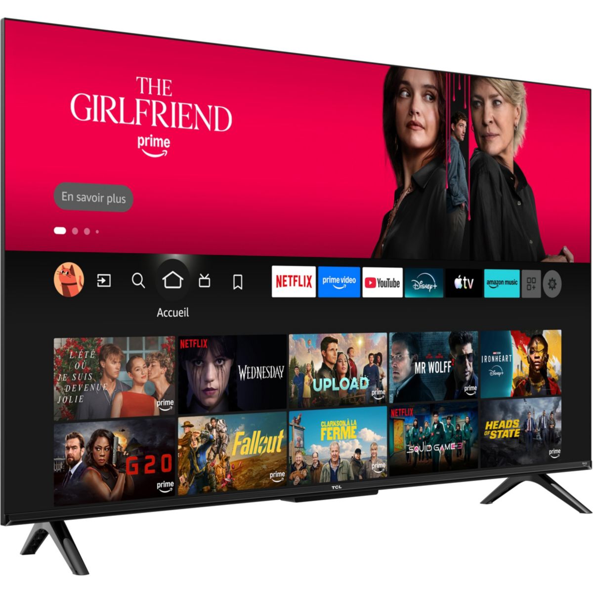 TV LED 43V6D (2026) 43" (109 cm) couleur unique, TCL