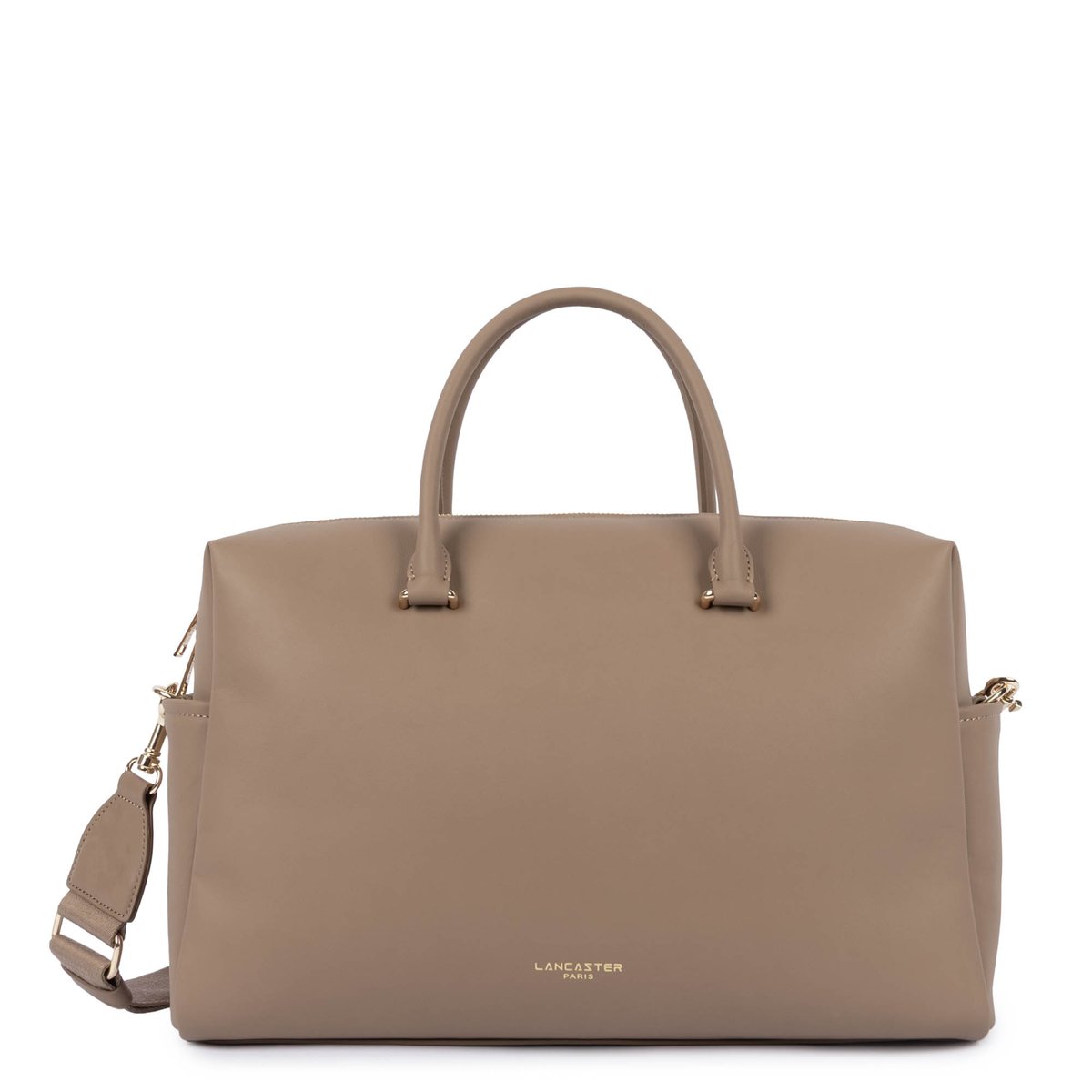 Grand sac cabas main DONNA CUBE praline, LANCASTER