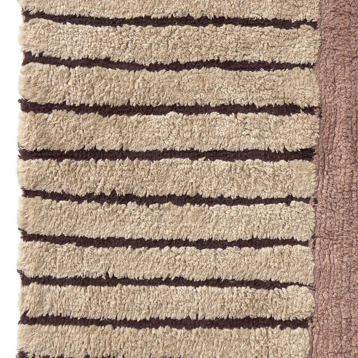 Tapis rectangulaire en coton Earth COLOR ON naturel, terrazzo, beige à pois, grain de café, marron, brun terre, gris foncé, ocre, LORENA CANALS