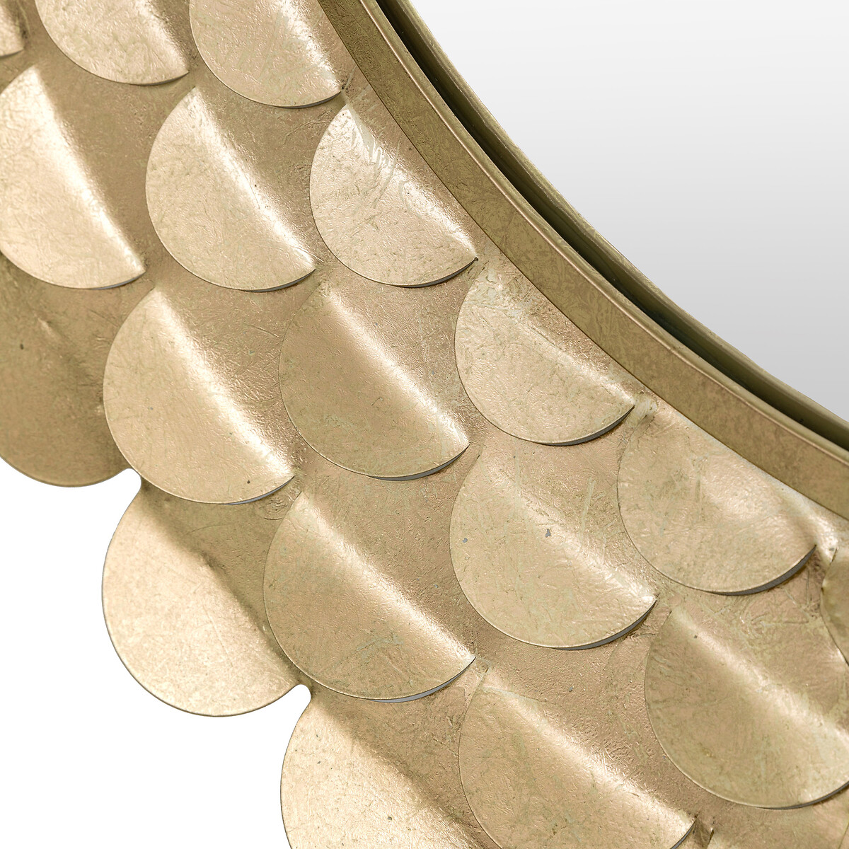 91cm Wiley Decorative Round Mirror in Gold gold-coloured, ÉDITÉ