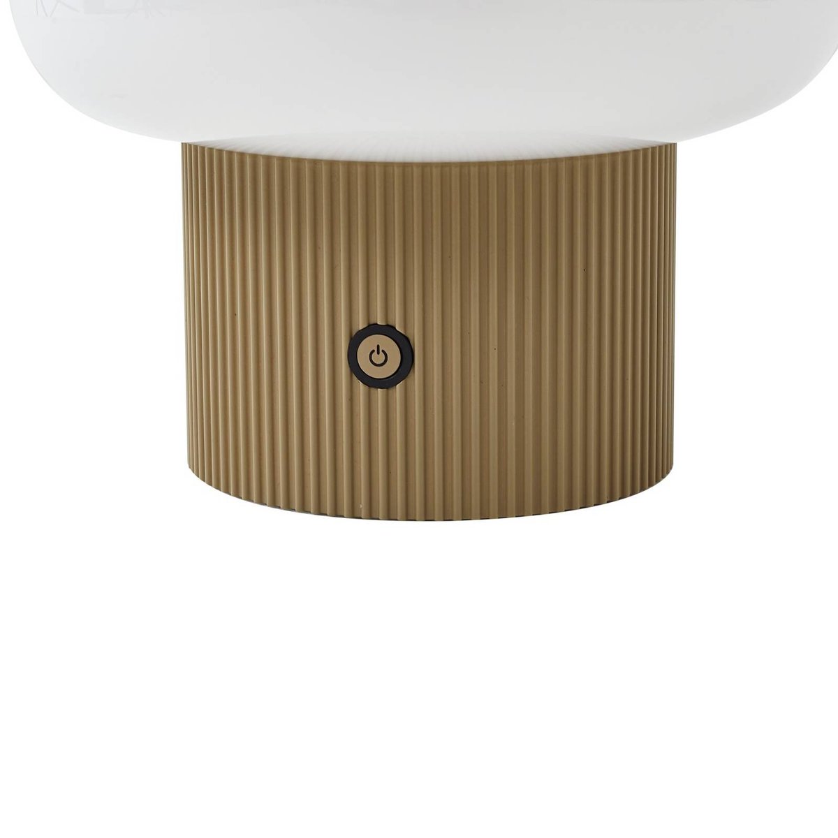 Lampe à poser en verre moderneLED beige, opale, LUCANDE
