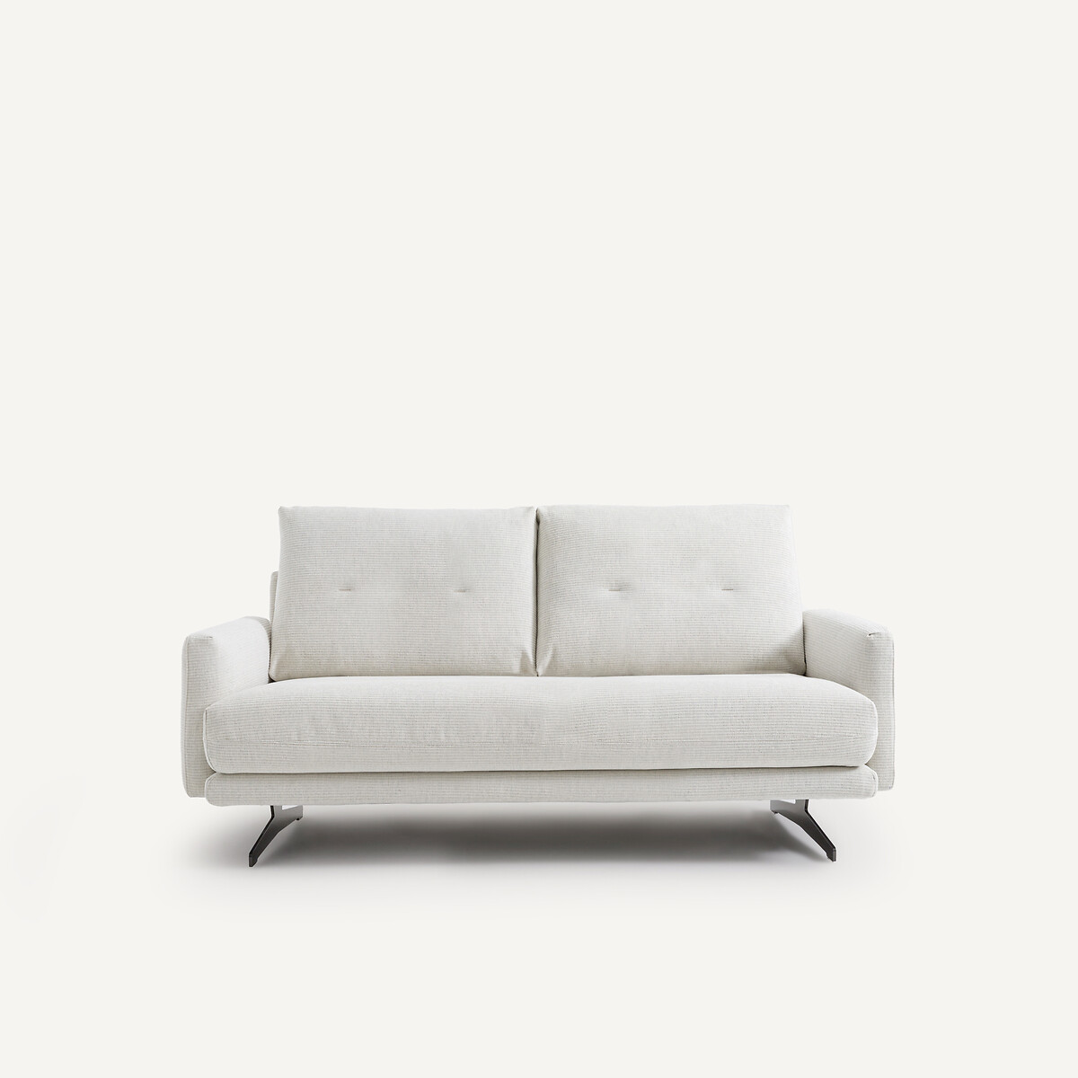 2-Sitzer-Sofa Delicato, recycelte Baumwolle hellgrau, AM.PM