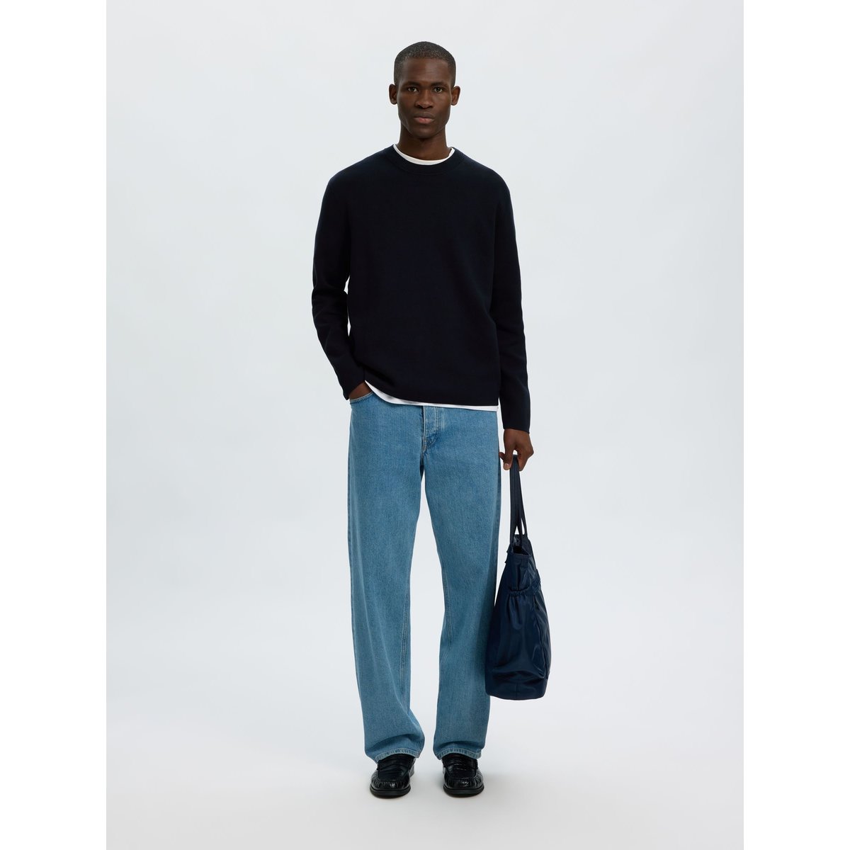 Pullover bleu - sky captain1, SELECTED