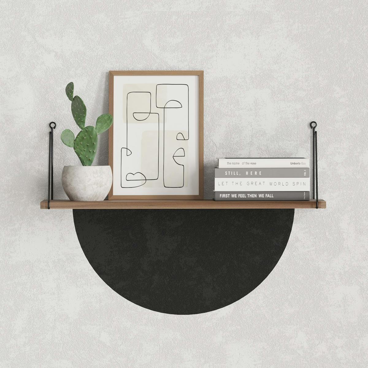 Etagère murale 1 planche 72cm JENA noyer, PIER IMPORT