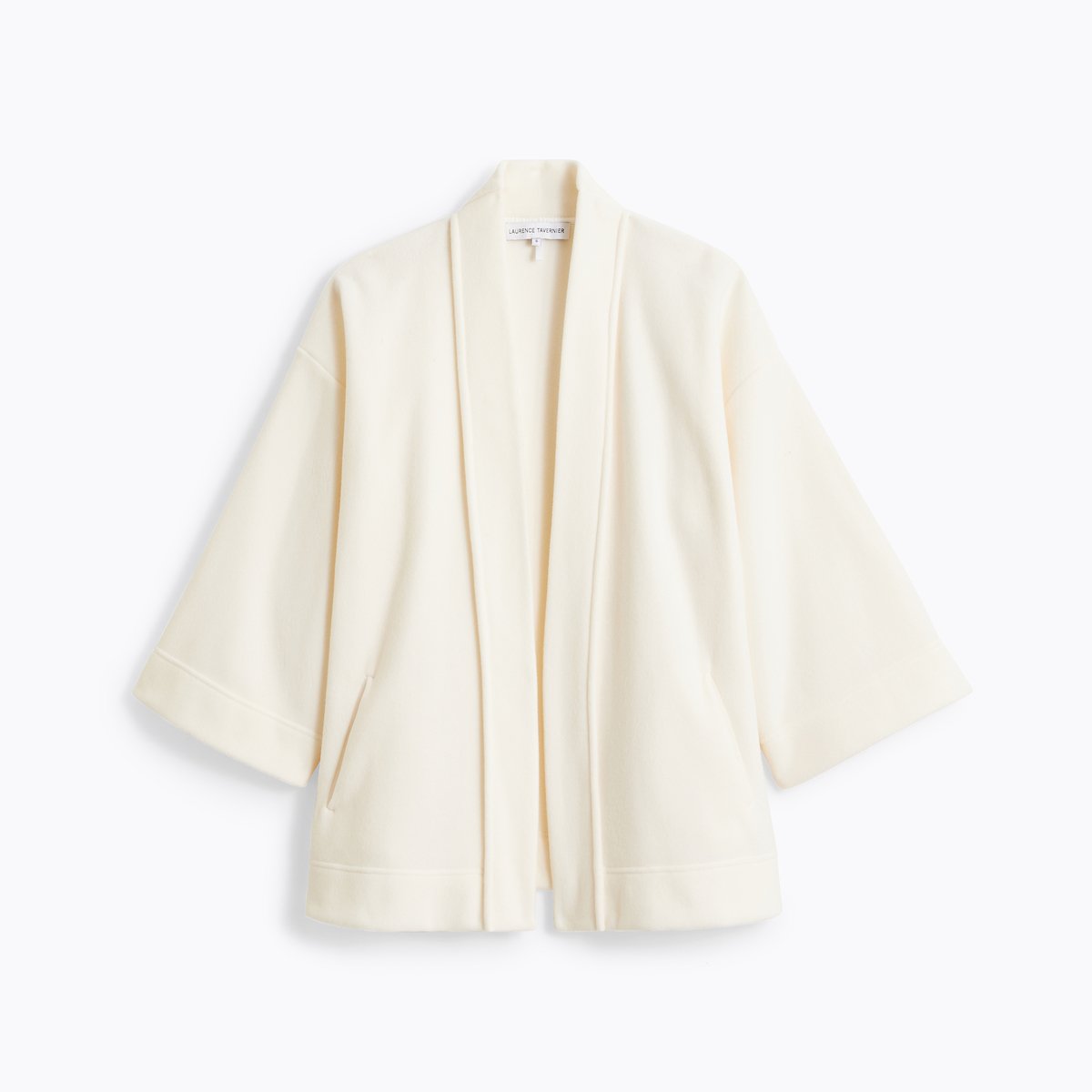 Poncho col kimono en polaire SILENCE lait, LAURENCE TAVERNIER