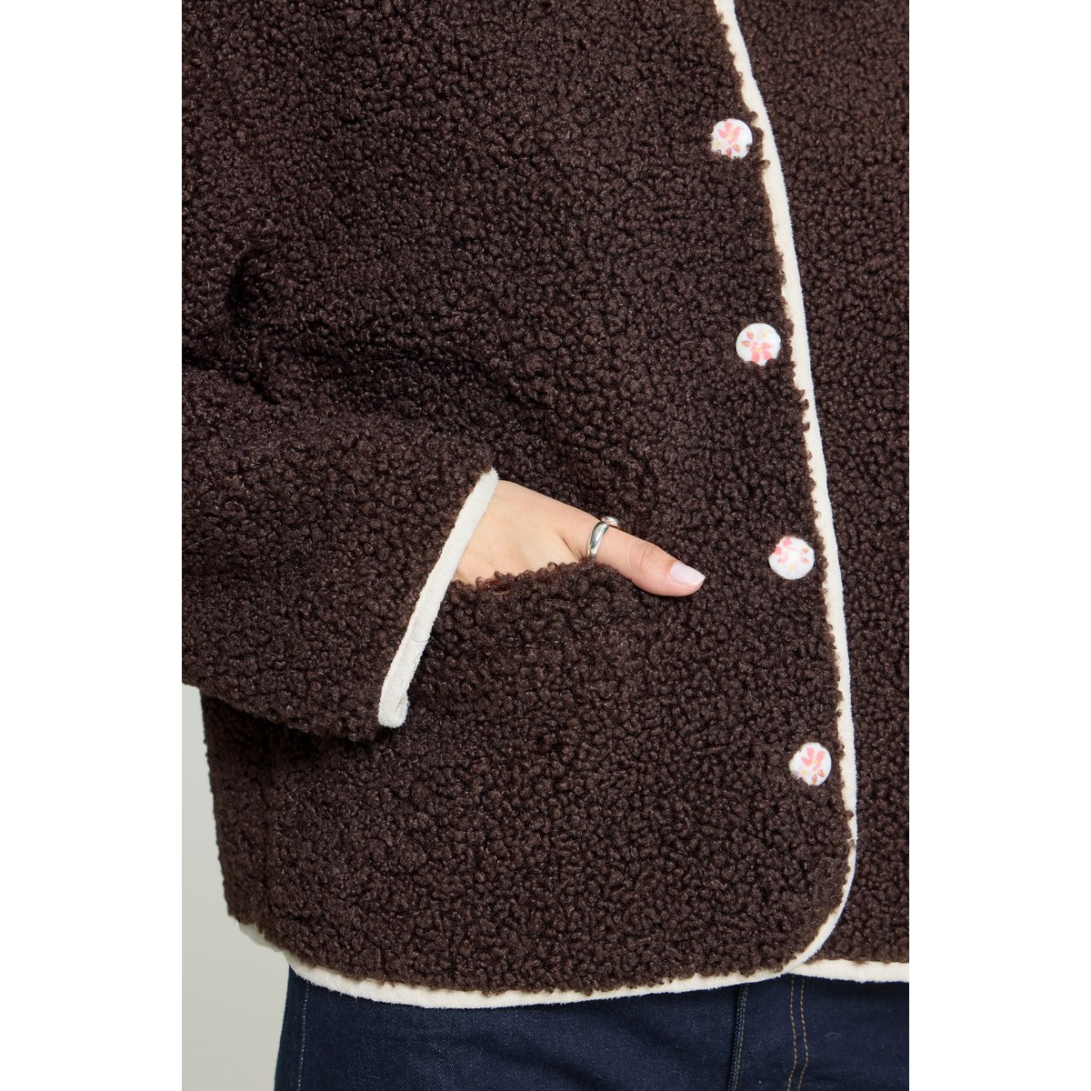Veste d'extérieur marron coffee bean, ICHI