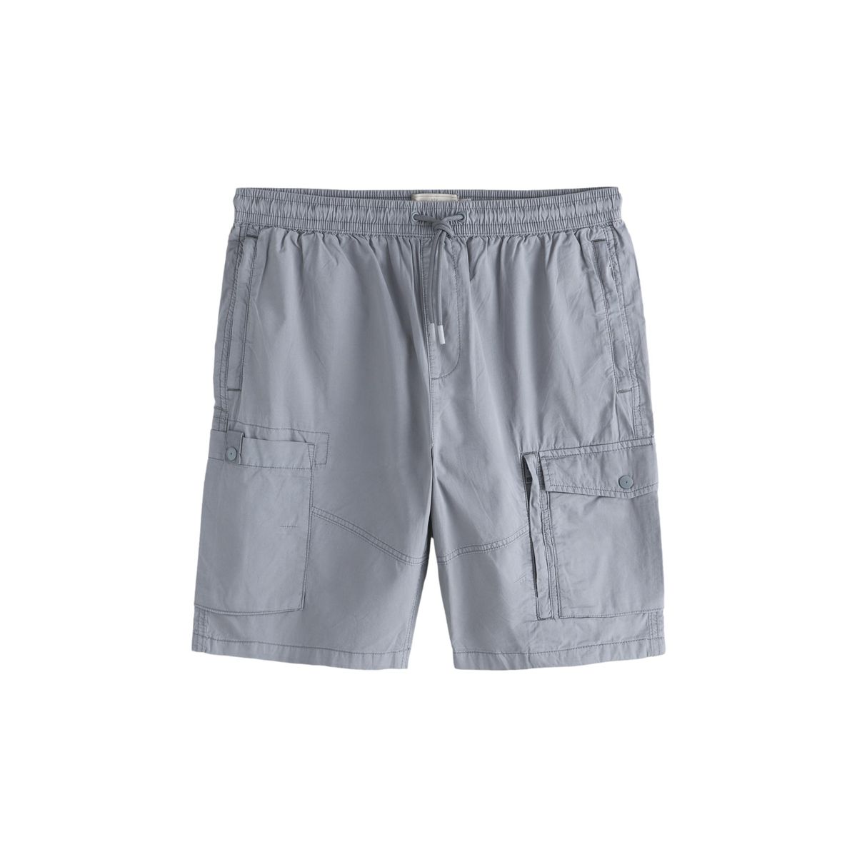 Short cargo à cordon de serrage sur la taille vintage bleu, NEXT