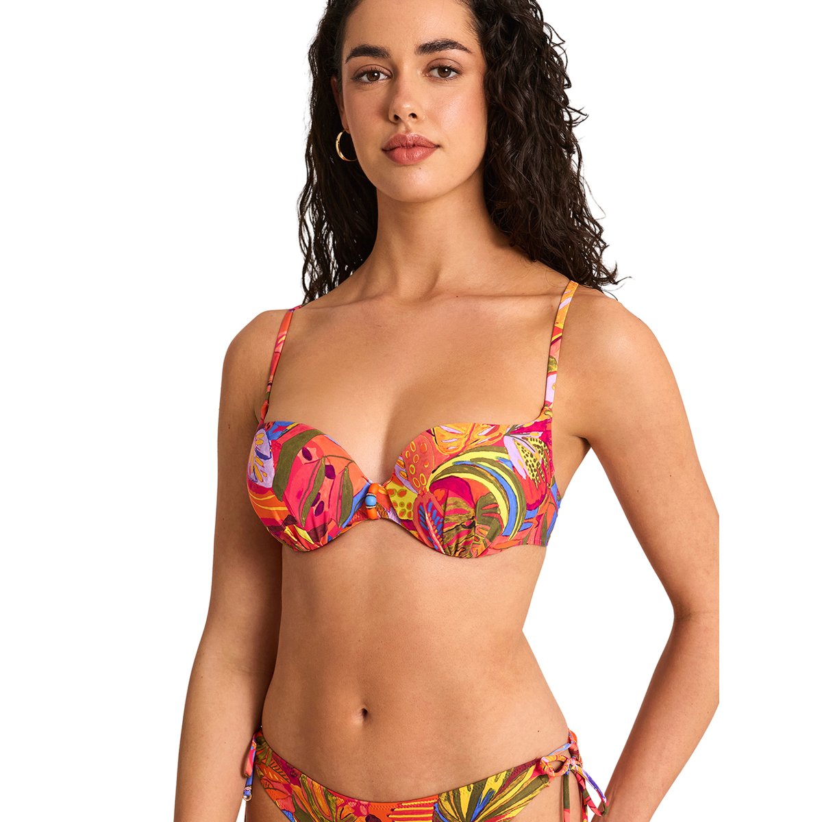 Haut maillot de bain préformé armaturé SUNSET orange, SELMARK MARE