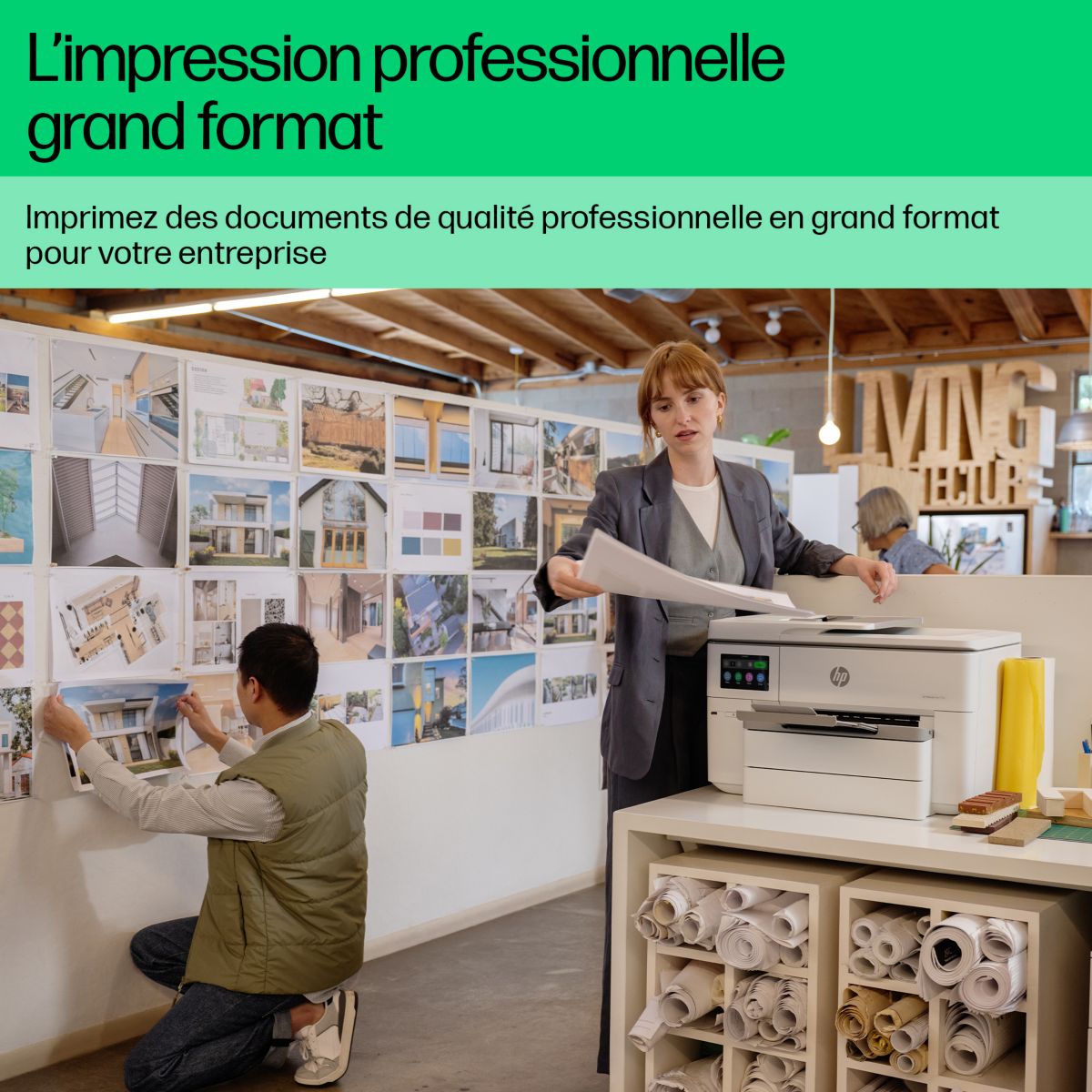 Imprimante jet d'encre OfficeJet Pro 9730e éligible Instant Ink couleur unique, HP