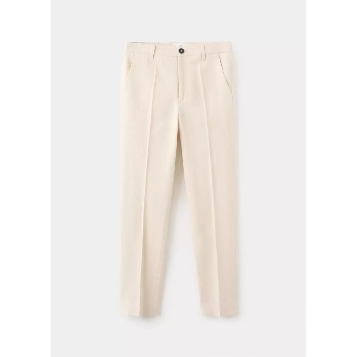 Pantalon de costume lin beige, MANGO KIDS