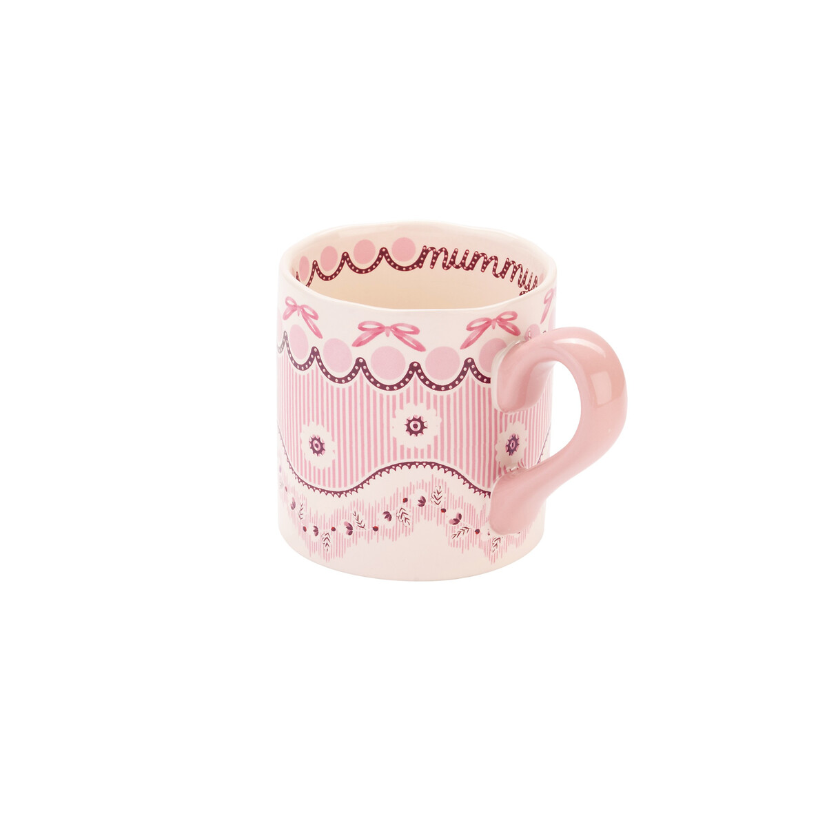 Spitalfields Silk 'Mummy' Shortie Mug pink, CATH KIDSTON
