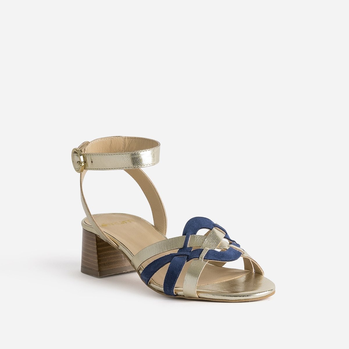 Sandale À Talon en cuir GUZITA bleu, ERAM