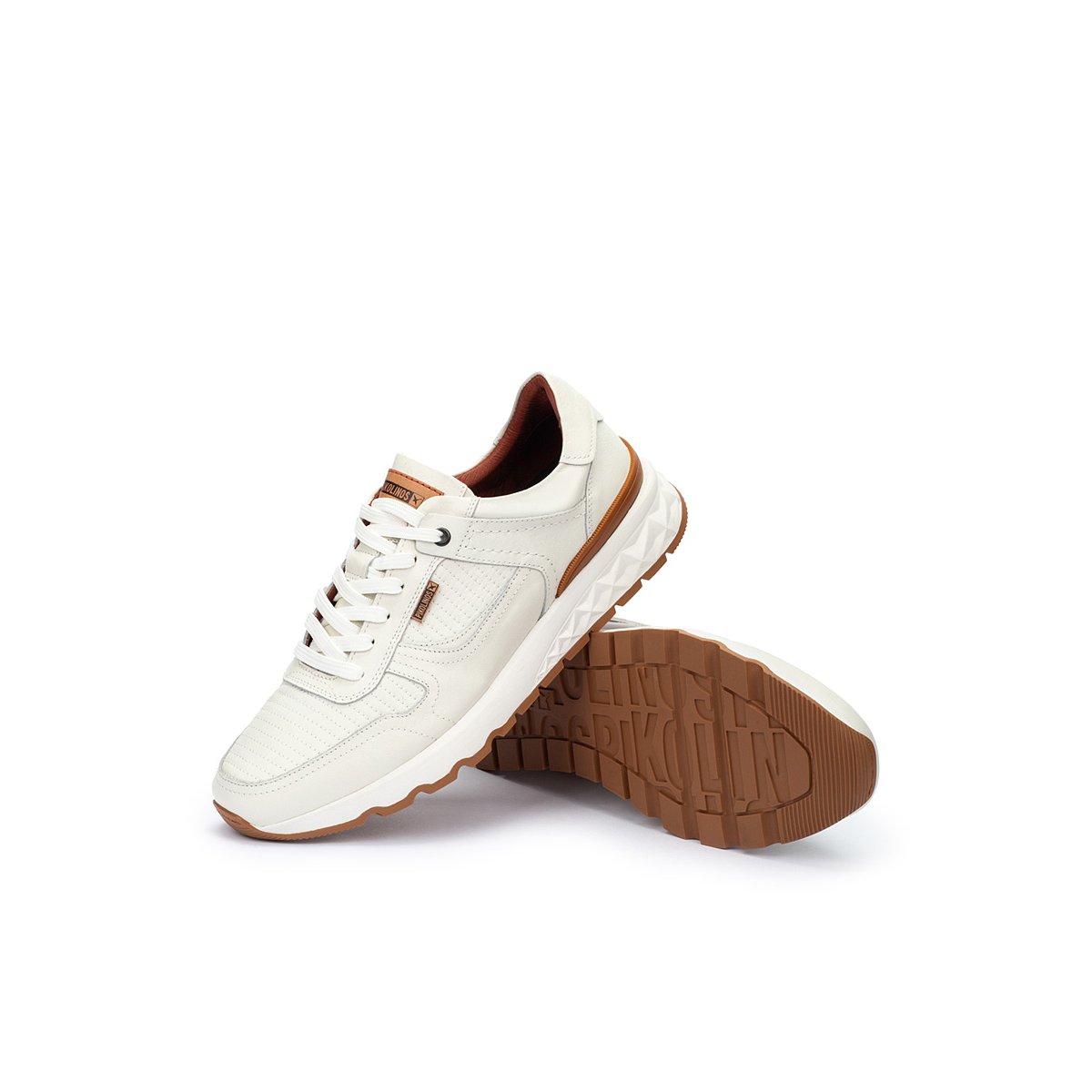 Baskets cuir Aranda off white, PIKOLINOS