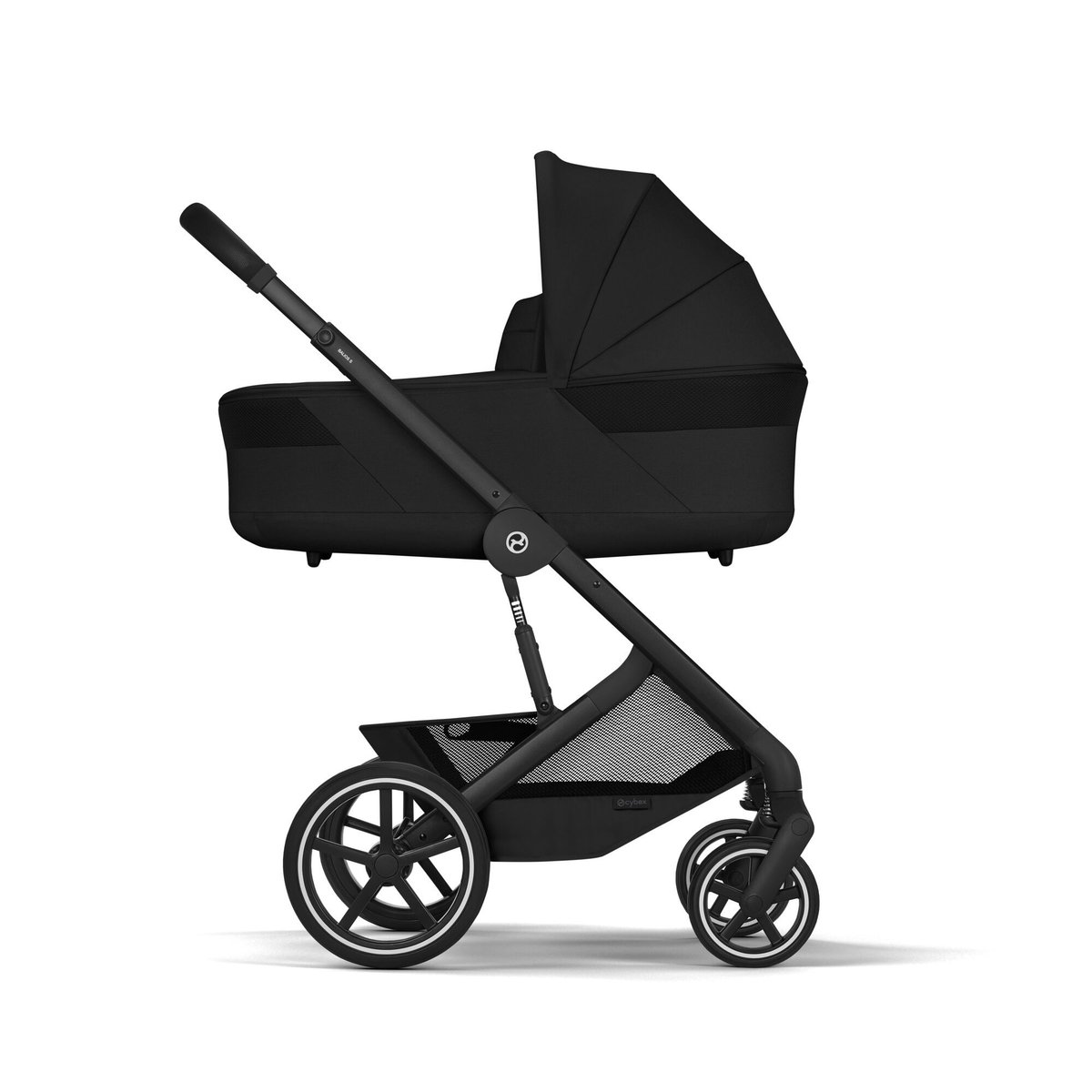 Poussette duo tout terrain Balios S Lux 4 avec nacelle S Lux noir moon black, CYBEX
