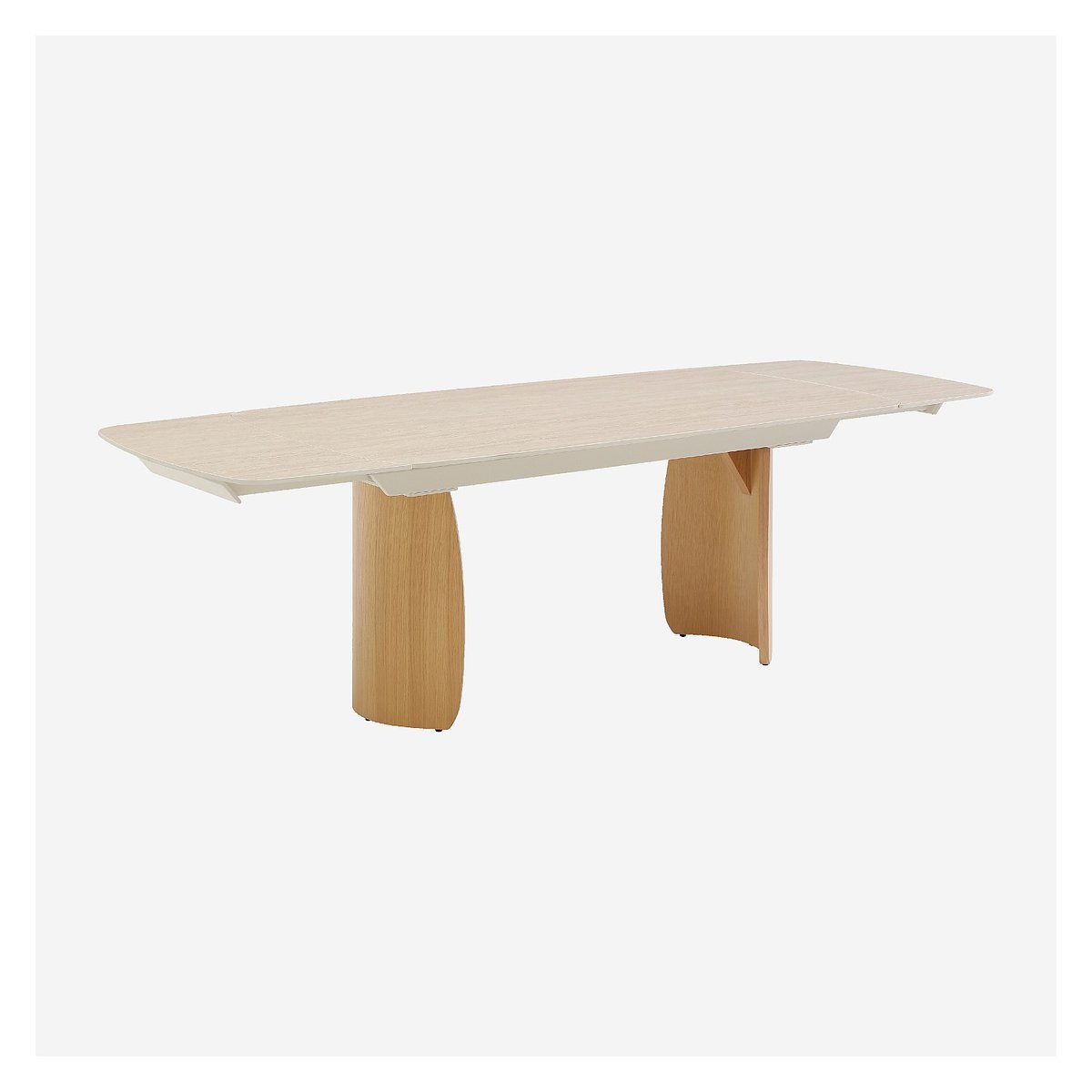 Table à manger chêne BIANCA beige, HABITAT
