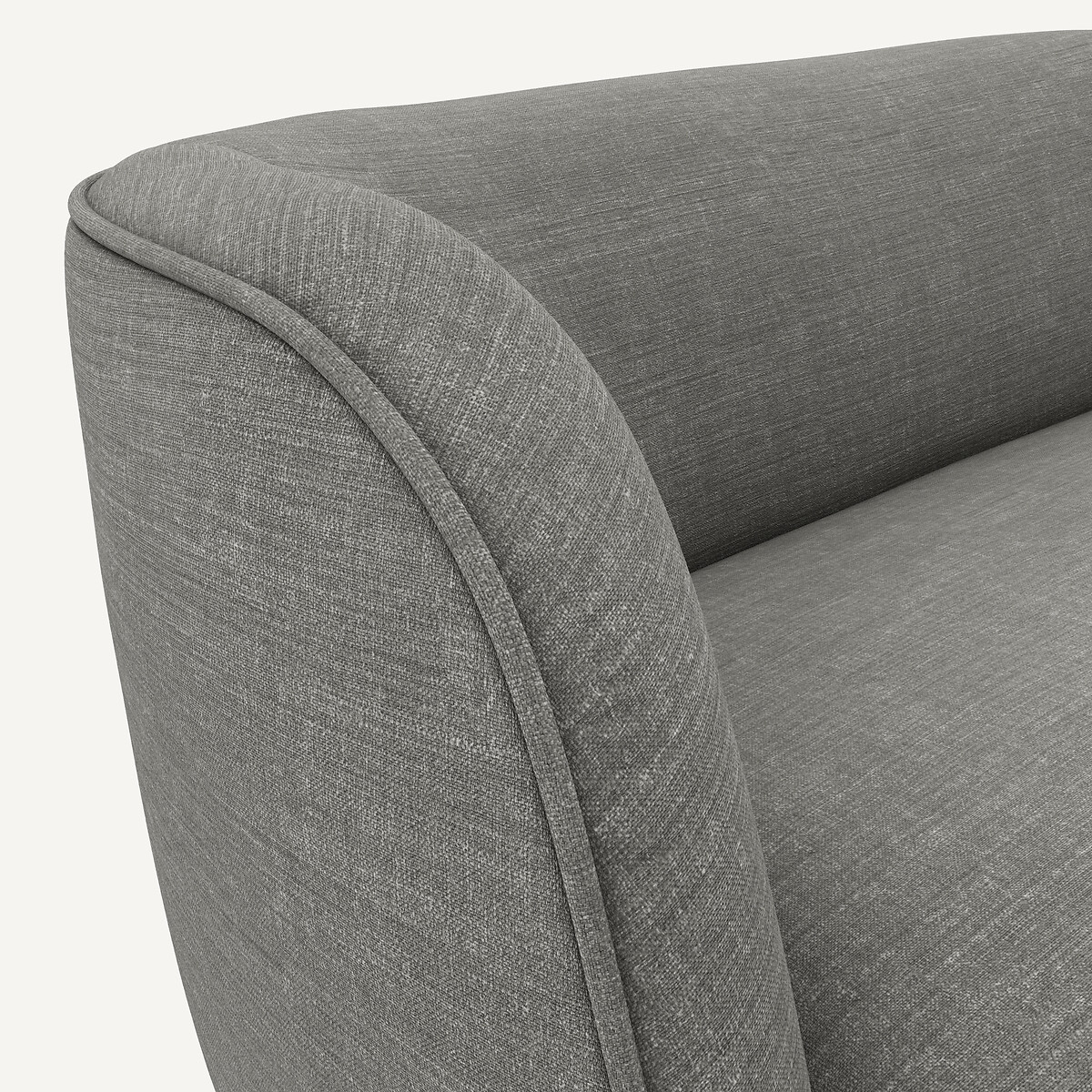 Chaise longue in cotone/lino, Rosebury antracite, AM.PM X EMMANUEL GALLINA