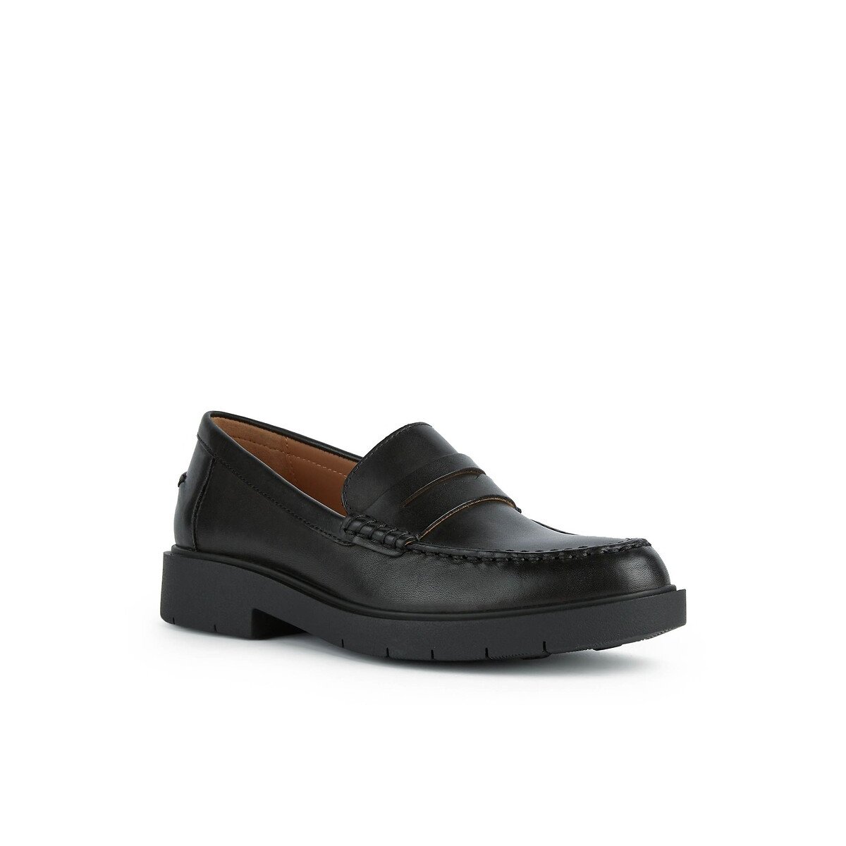 Spherica EC1 leren loafers zwart, GEOX